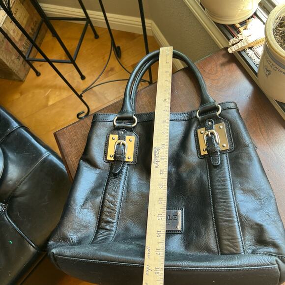 Vintage Pelle Studio Handbag Black Leather Wilsons - Picture 16 of 16